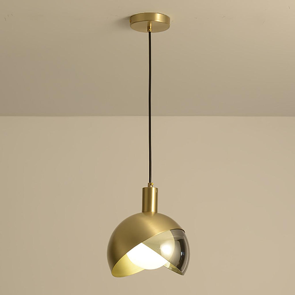 NovaLume Urban Pendant Light — Glass and Metal Frame, Minimalist Design