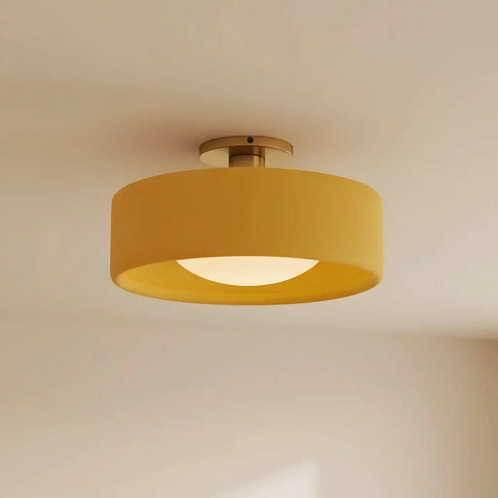 Lampă ceramică scandinavă — abajur semisferic din porțelan