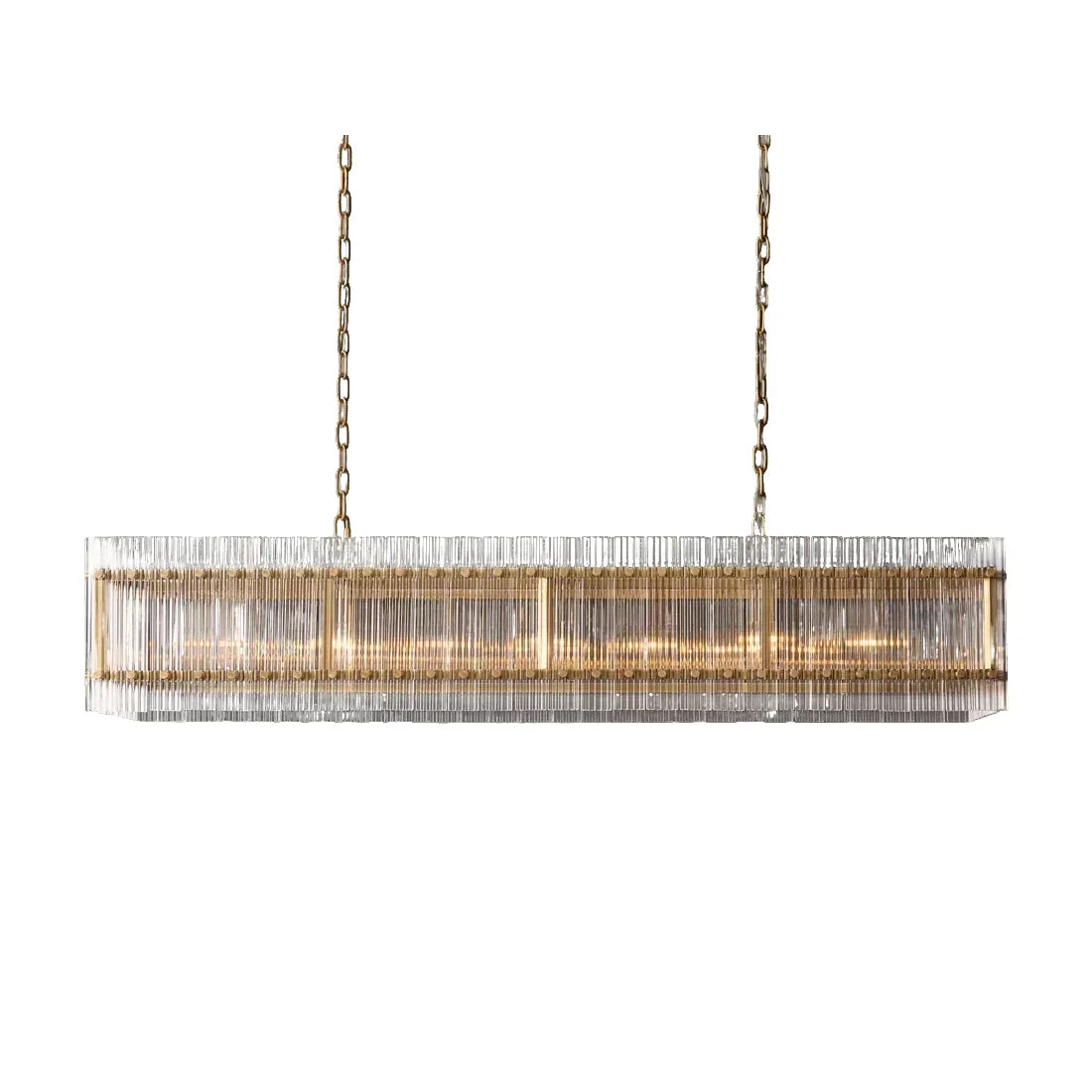 Modern Rectangular Linear Chandelier | wildoxy