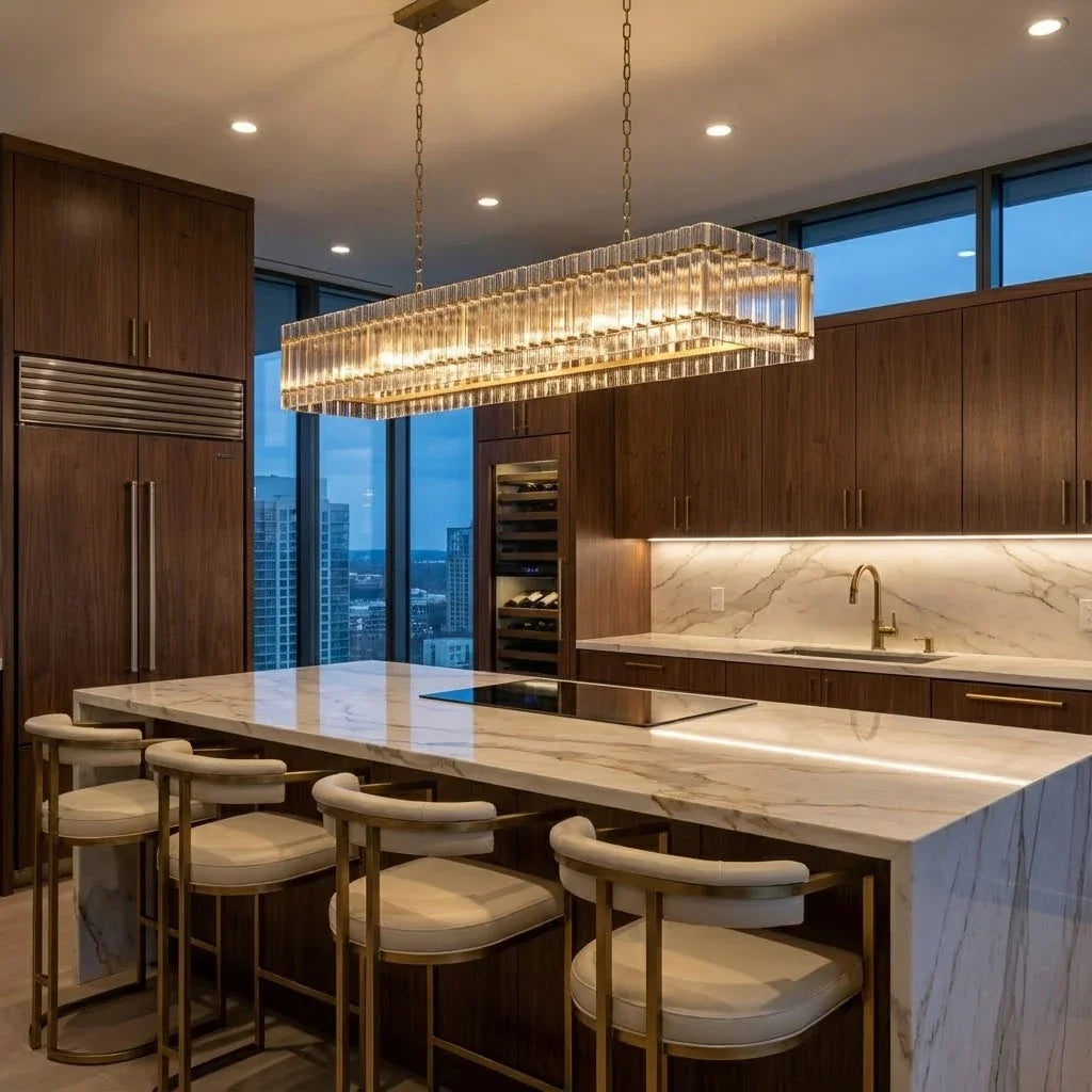 Modern Rectangular Linear Chandelier | wildoxy