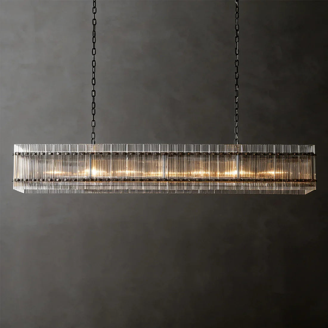 Modern Rectangular Linear Chandelier | wildoxy
