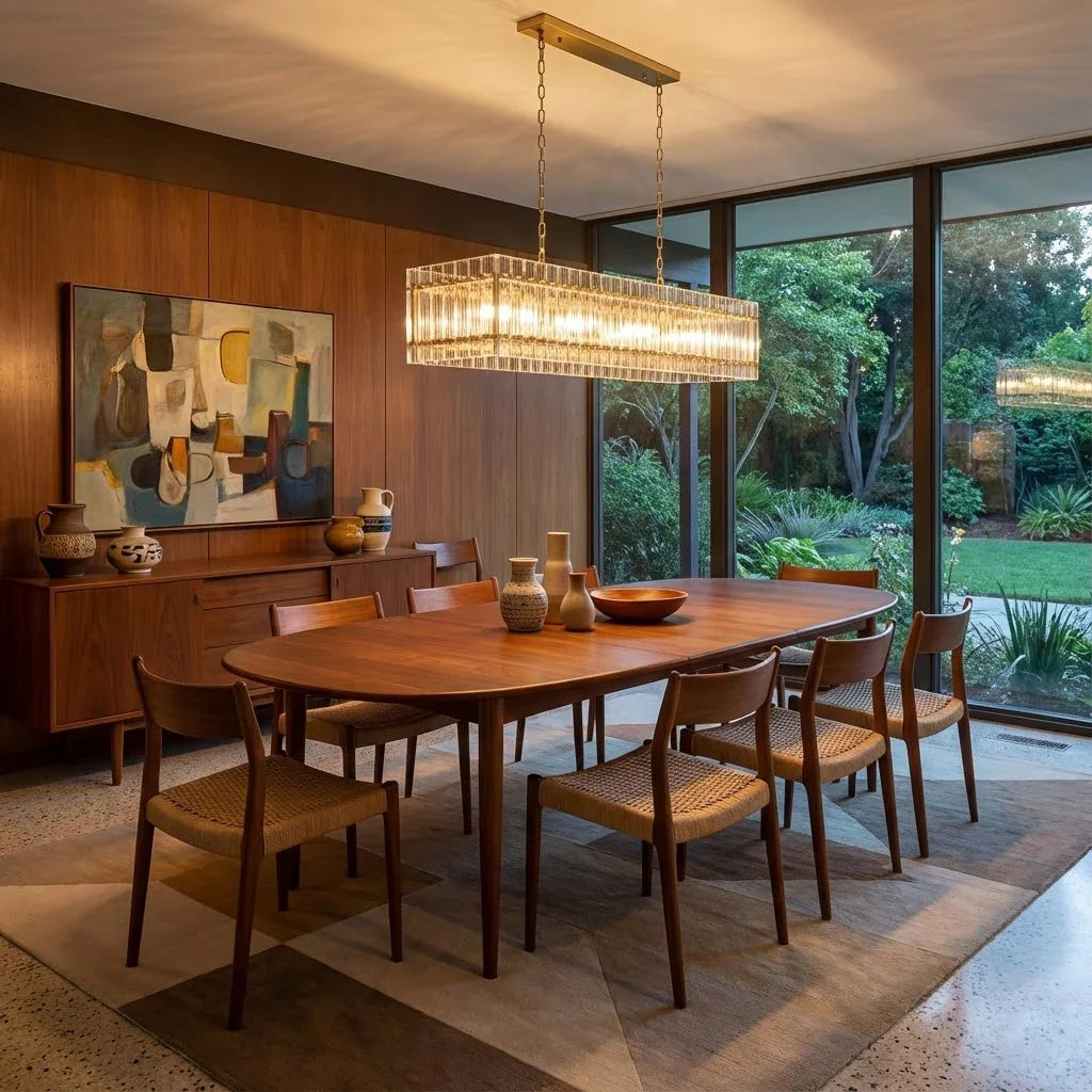 Modern Rectangular Linear Chandelier | wildoxy