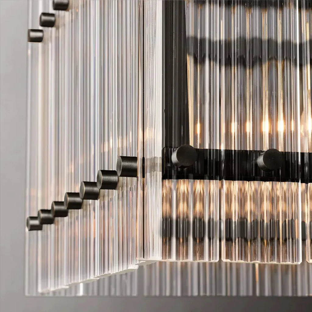 Modern Rectangular Linear Chandelier | wildoxy
