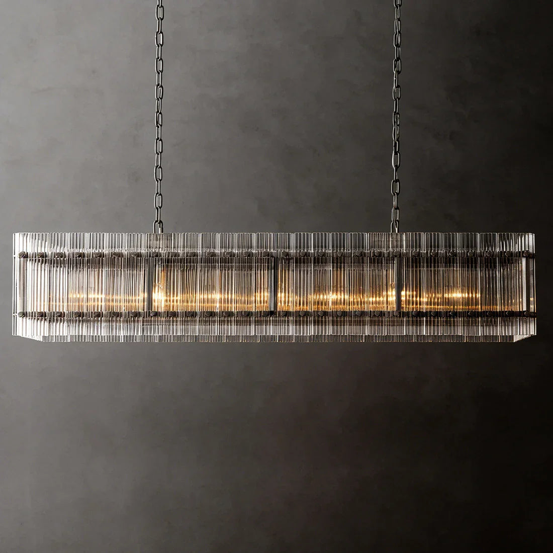 Modern Rectangular Linear Chandelier | wildoxy