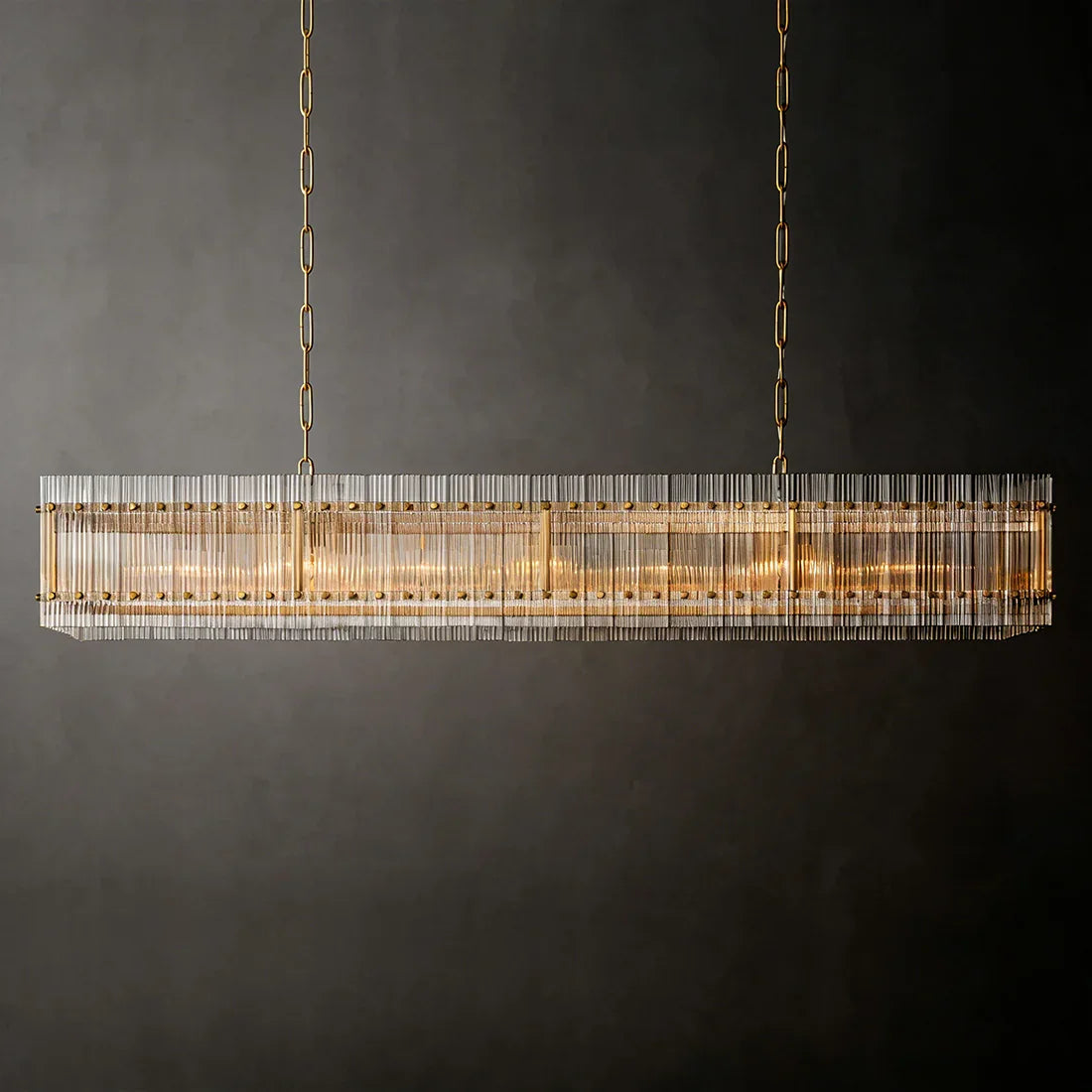 Modern Rectangular Linear Chandelier | wildoxy