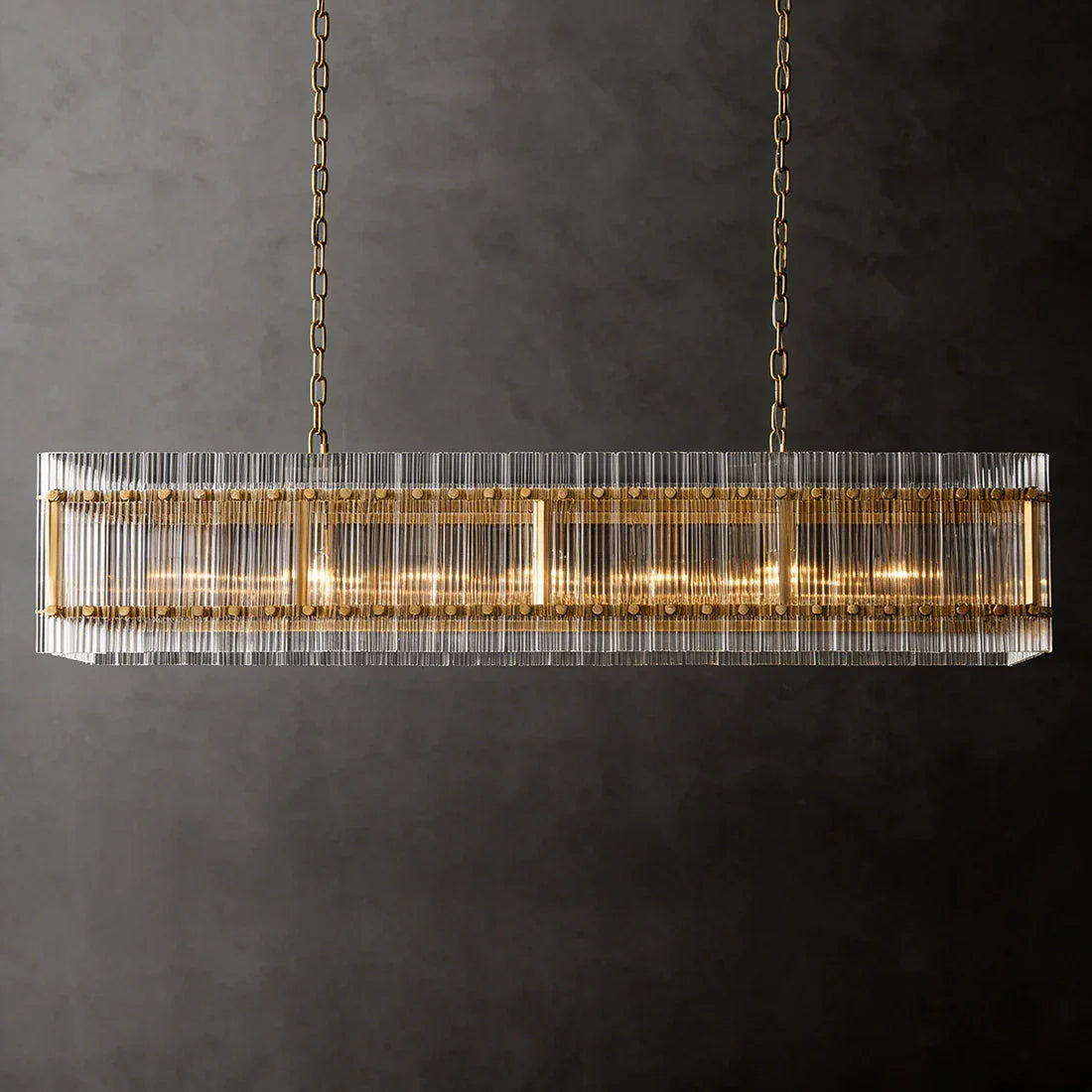 Modern Rectangular Linear Chandelier | wildoxy