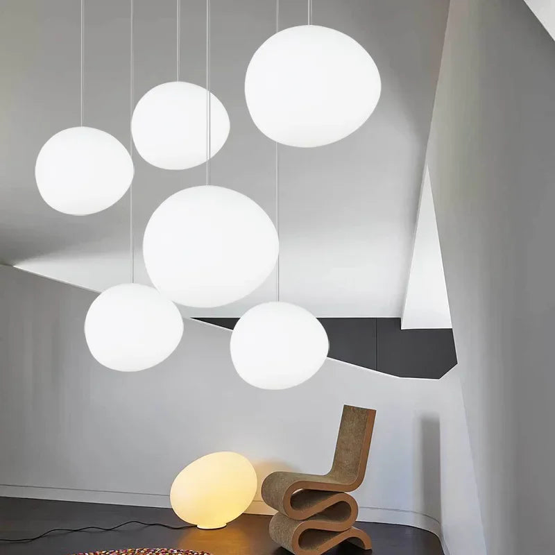 Ornova Round Glass Pendant Light — Soft Ambient Glow, Clear Shade