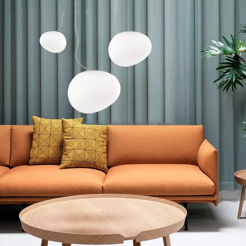 Ornova Round Glass Pendant Light — Soft Ambient Glow, Clear Shade