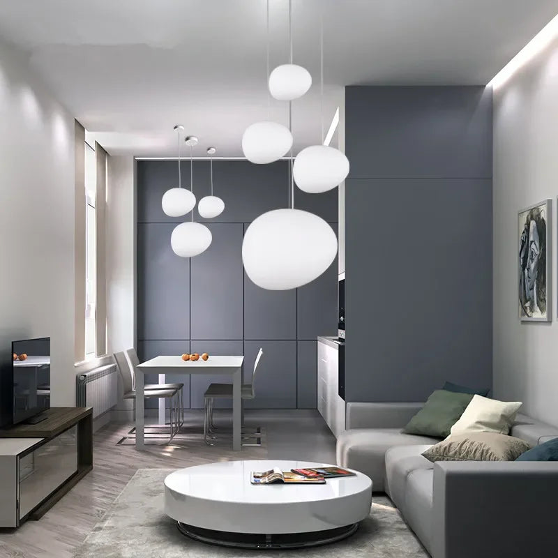Ornova Round Glass Pendant Light — Soft Ambient Glow, Clear Shade