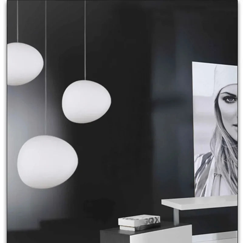 Ornova Round Glass Pendant Light — Soft Ambient Glow, Clear Shade
