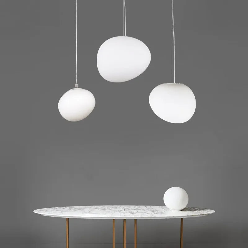 Ornova Round Glass Pendant Light — Soft Ambient Glow, Clear Shade