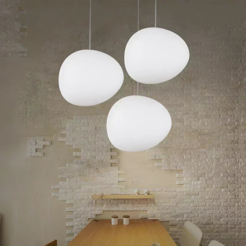 Ornova Round Glass Pendant Light — Soft Ambient Glow, Clear Shade