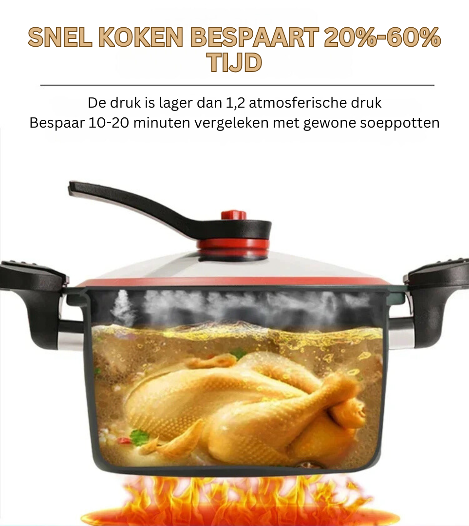 Autocuiseur 3.5L — Antiadhésif, cuisson lente et sous pression