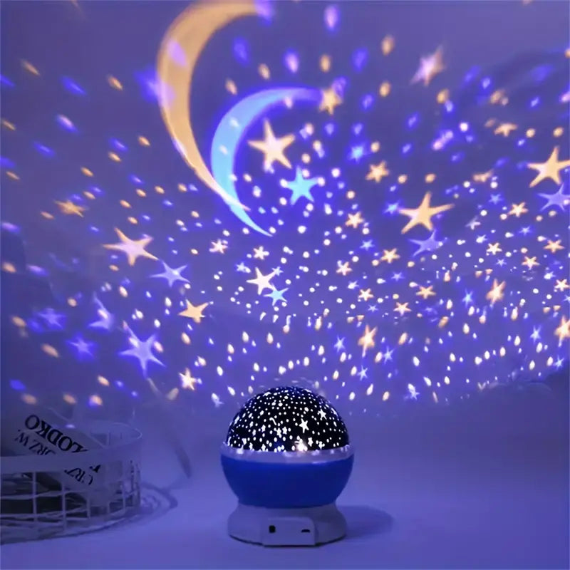 Rechargeable Star Projector — 360° Rotation, Timer