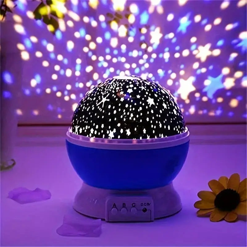 Rechargeable Star Projector — 360° Rotation, Timer