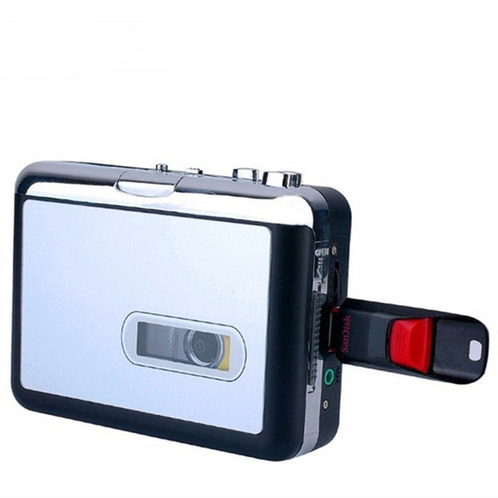 مسجل أشرطة كاسيت محمول — تحويل رقمي إلى MP3 عبر USB