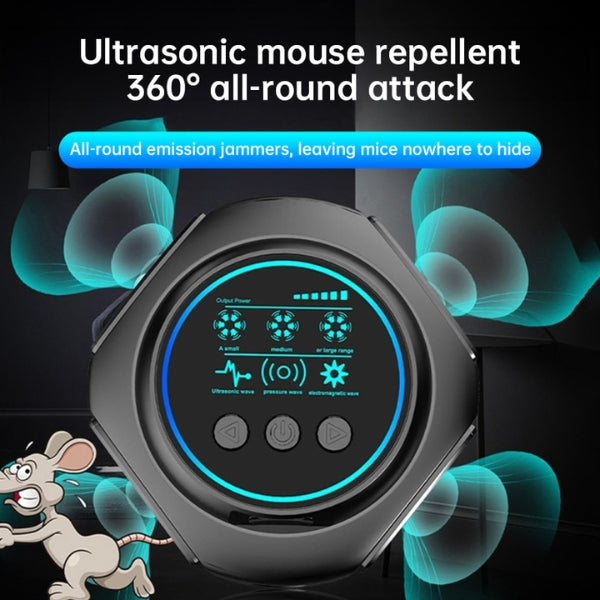 Repelent ultrasonic cu conectare la priză, 4 difuzoare, 297 m²