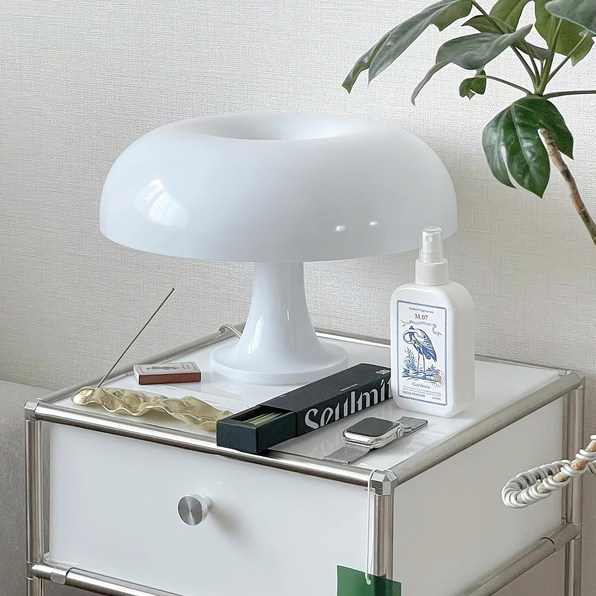 Pilz-Tischleuchte — 4 Lichtquellen, dimmbares Retro-Leuchten