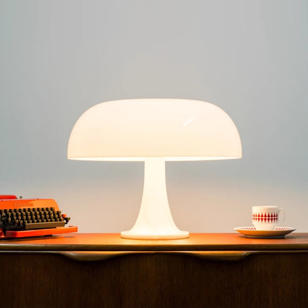 Pilz-Tischleuchte — 4 Lichtquellen, dimmbares Retro-Leuchten