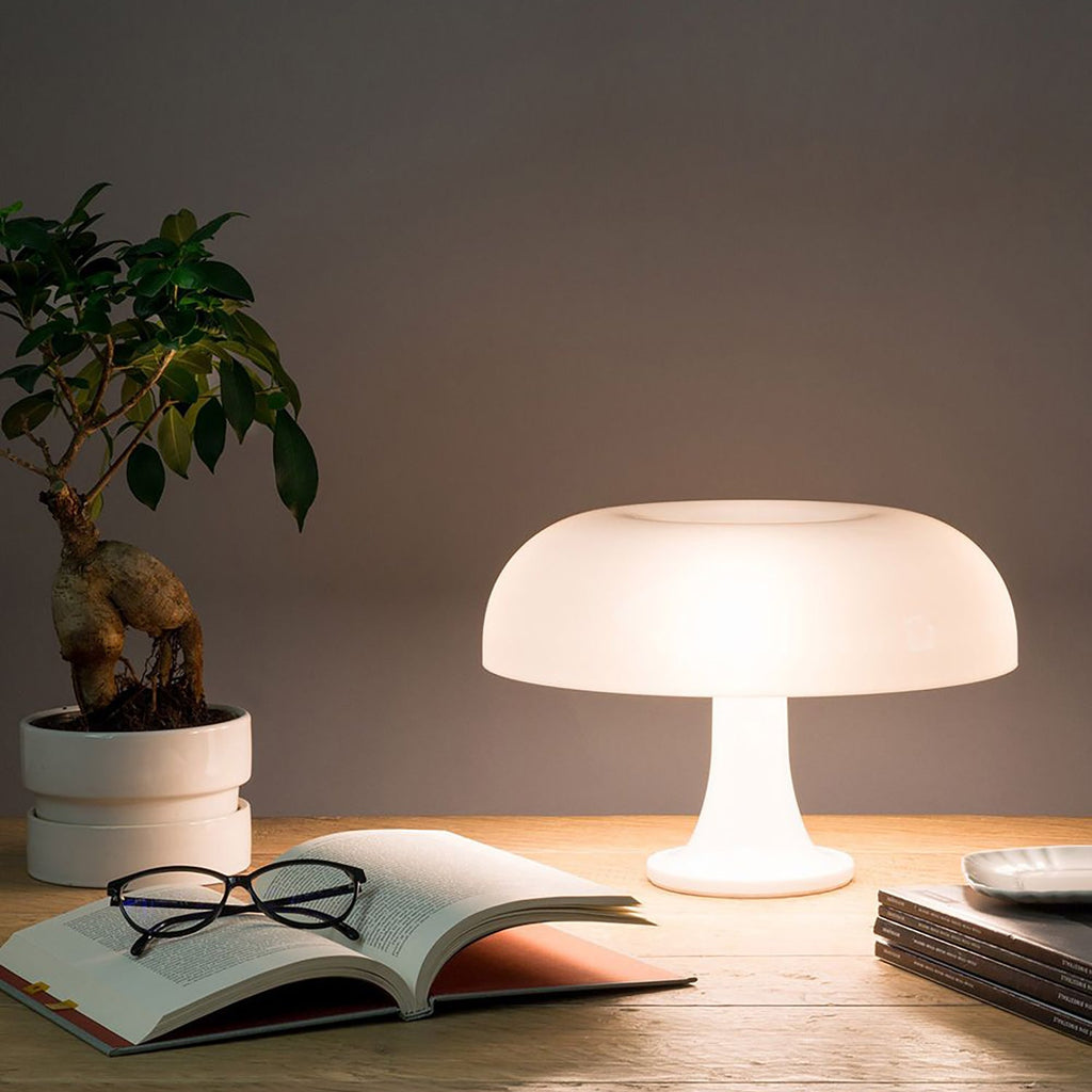 Pilz-Tischleuchte — 4 Lichtquellen, dimmbares Retro-Leuchten