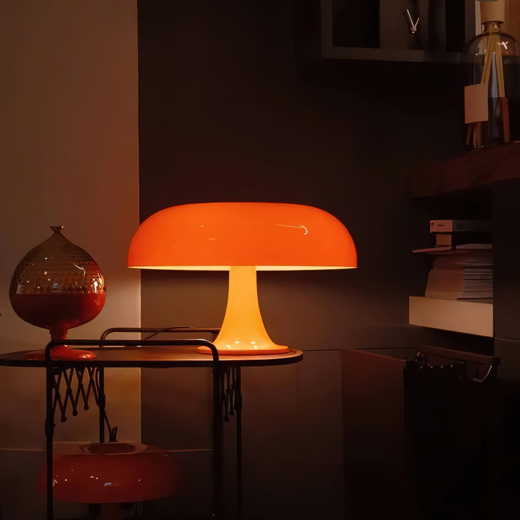 Pilz-Tischleuchte — 4 Lichtquellen, dimmbares Retro-Leuchten