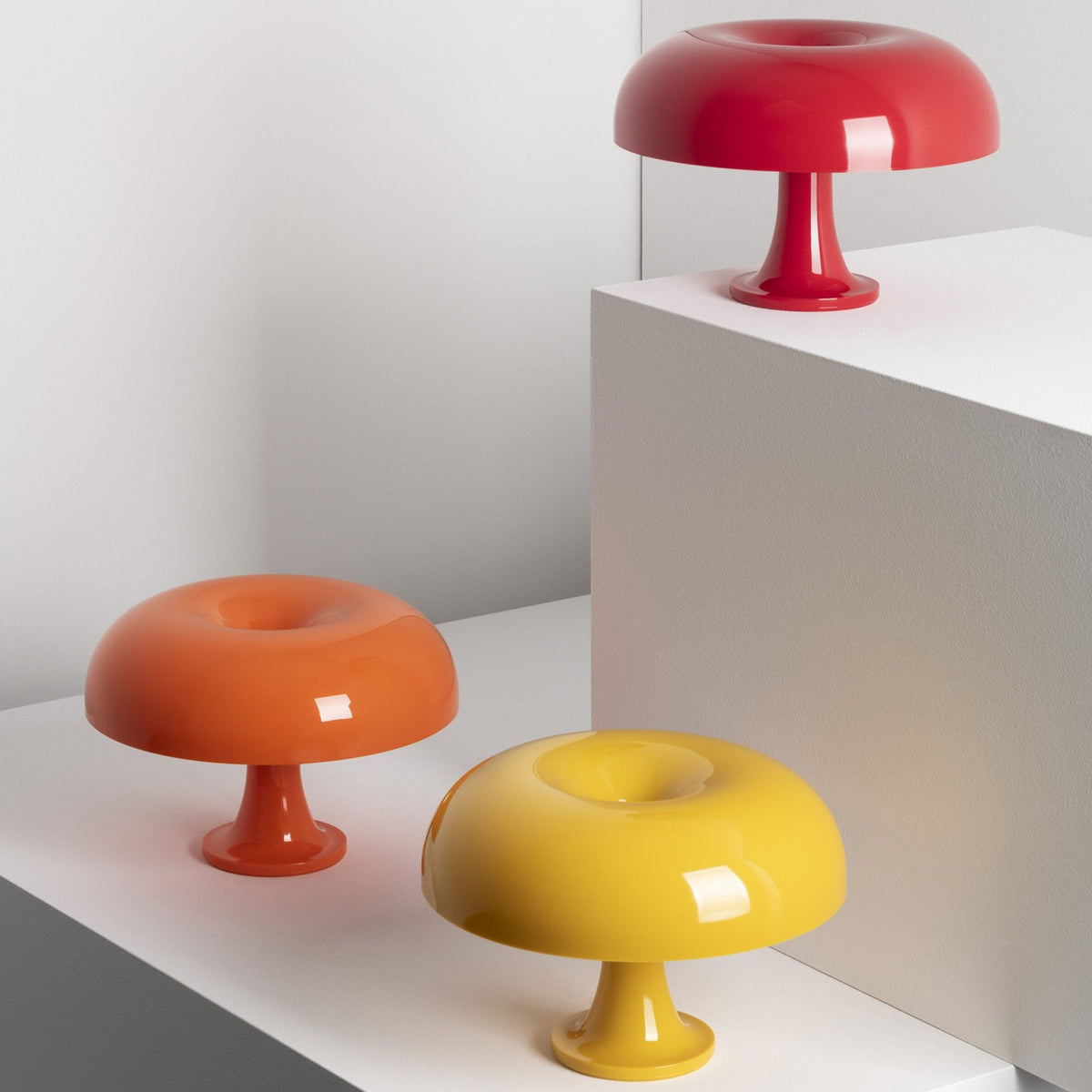 Pilz-Tischleuchte — 4 Lichtquellen, dimmbares Retro-Leuchten