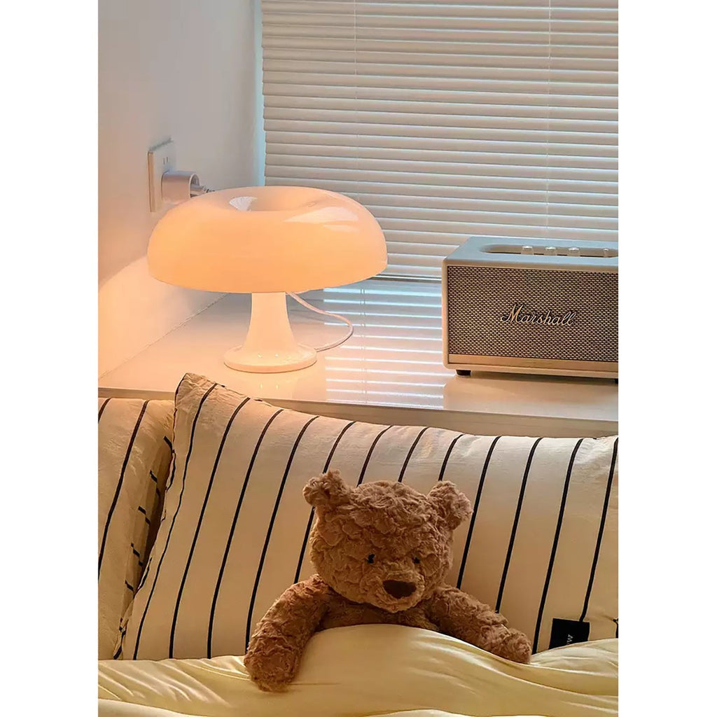 Pilz-Tischleuchte — 4 Lichtquellen, dimmbares Retro-Leuchten