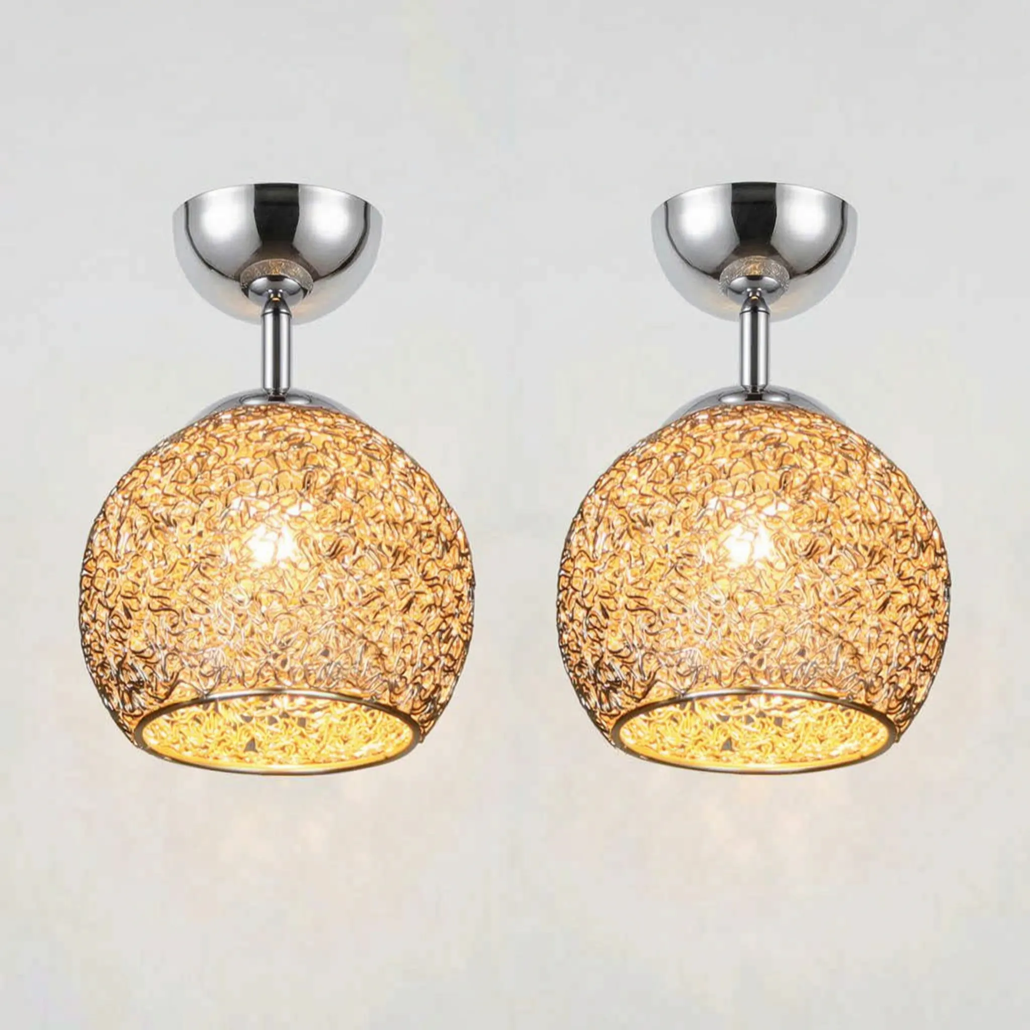 Modern Semi-Flush Ceiling Light -  Illuminating Living Spaces - Wildoxy
