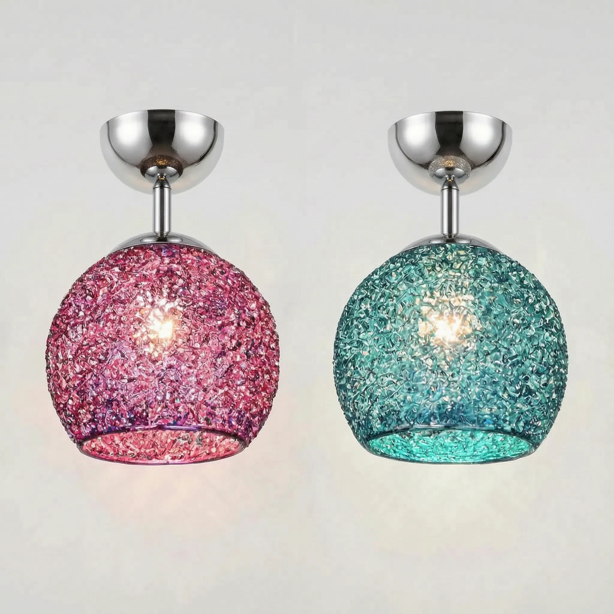 Modern Semi-Flush Ceiling Light -  Illuminating Living Spaces - Wildoxy