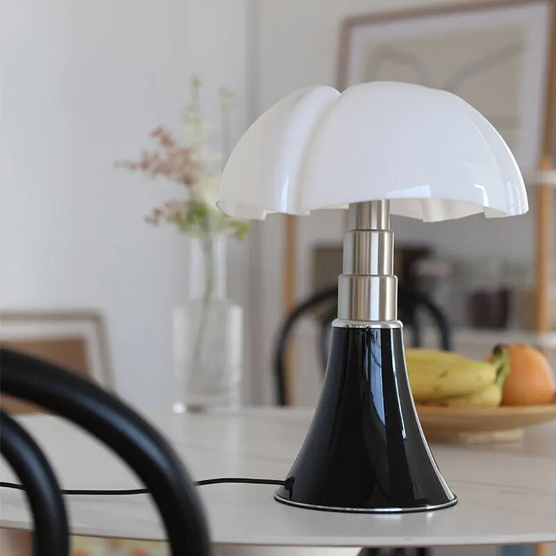 Florena Adjustable Height Bedside Table Lamp — Floral Sculptural Detail