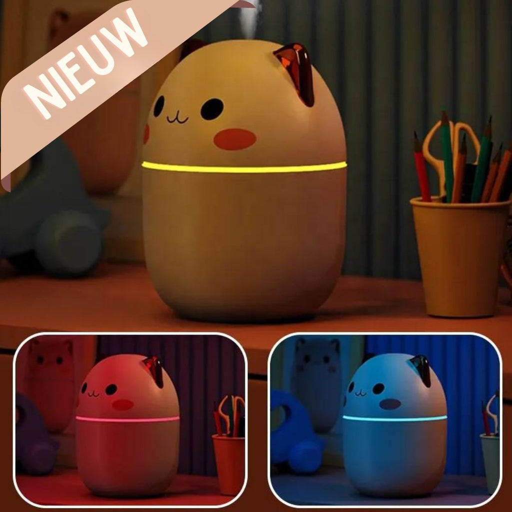 Umidificator pentru pisici — Ceață de 250ml, lumină de veghe LED