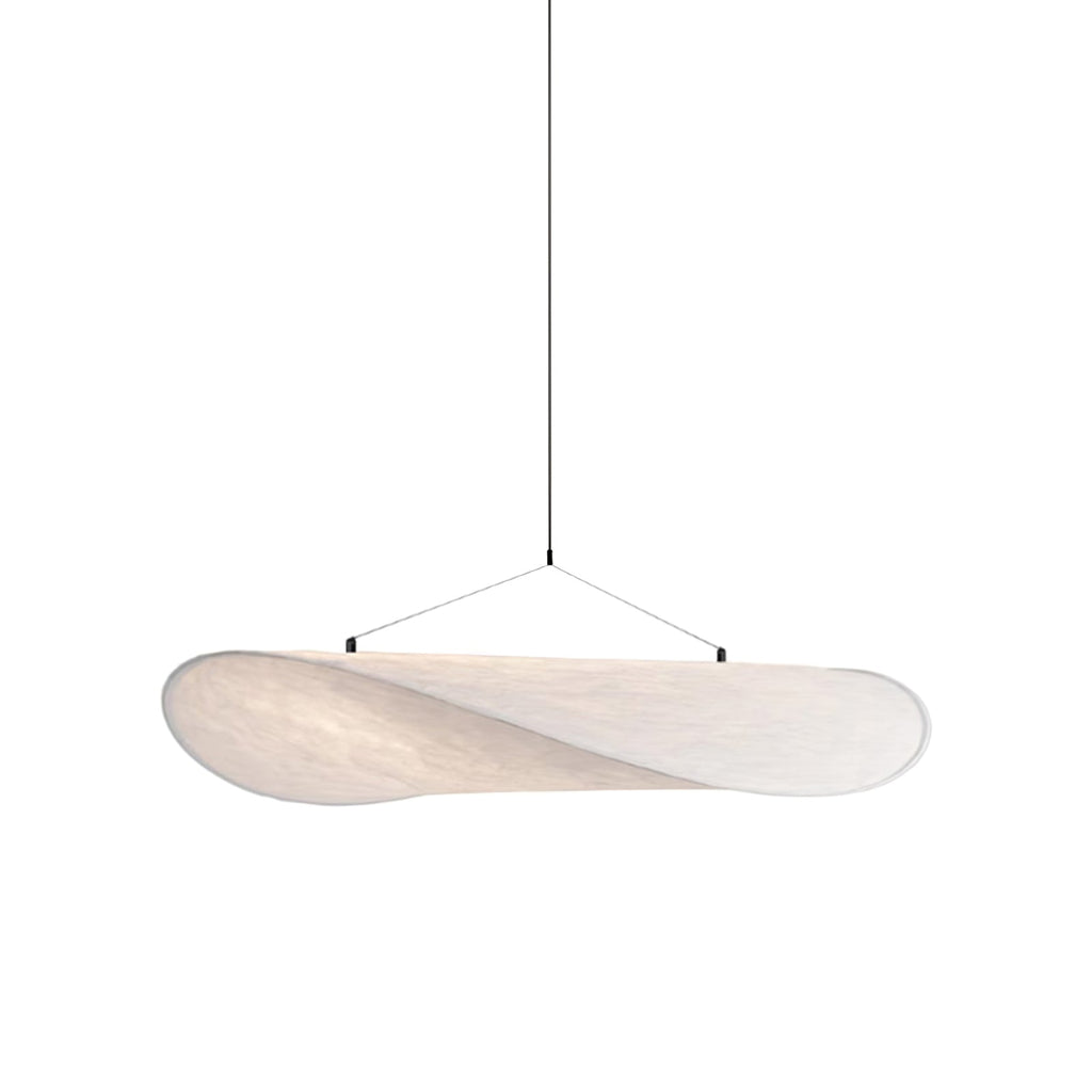 Sculptural Silk Pendant Lamp — Graceful Form, Elegant Design