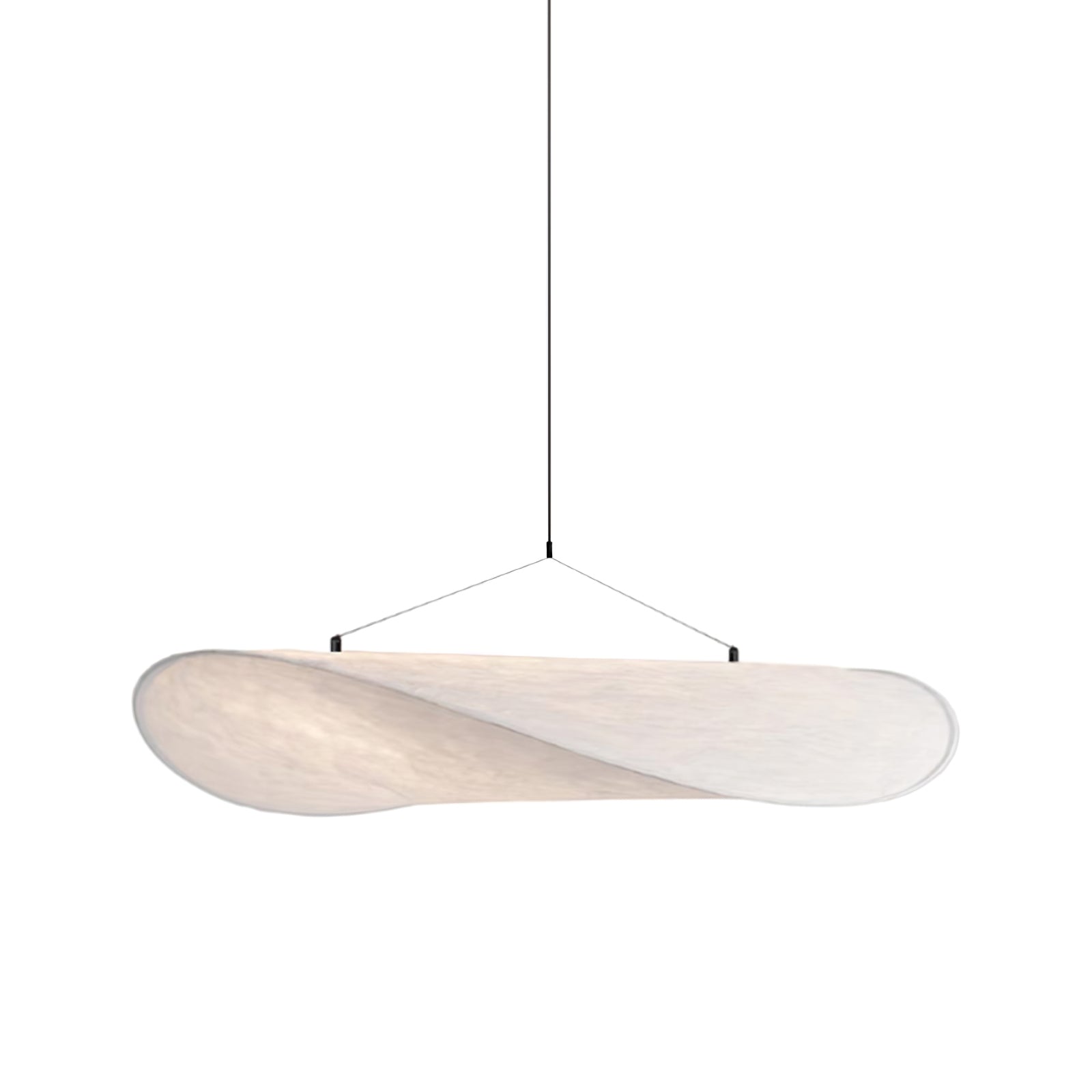 Sculptural Silk Pendant Lamp — Graceful Form, Elegant Design