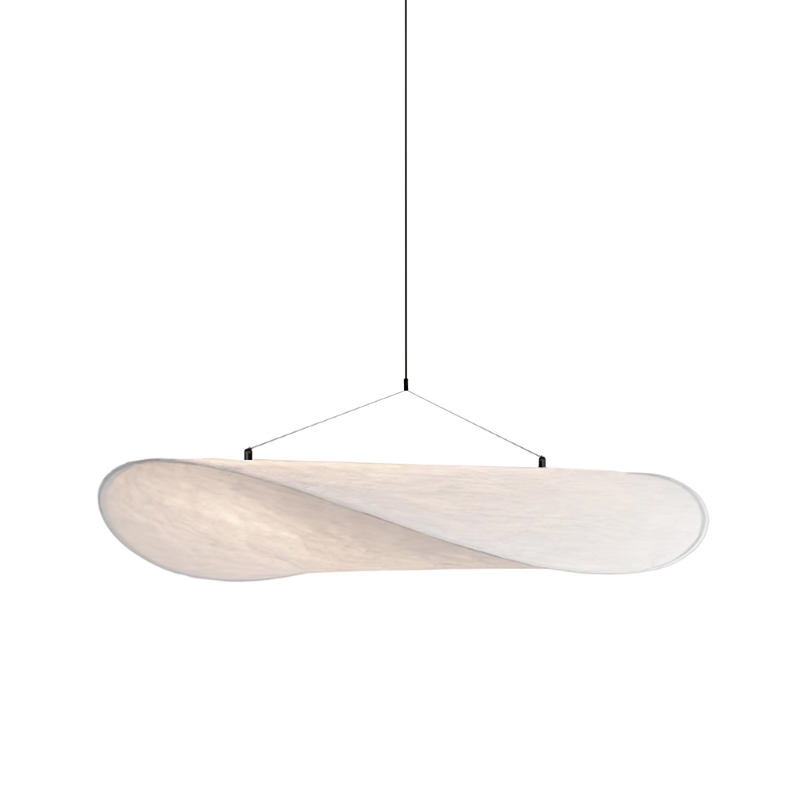 Sculptural Silk Pendant Lamp — Graceful Form, Elegant Design