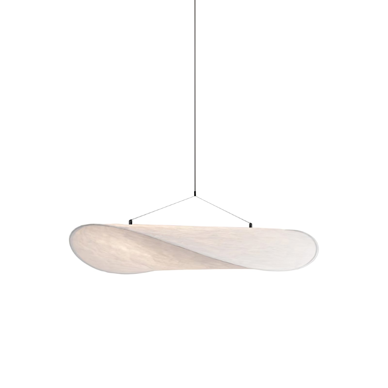 Sculptural Silk Pendant Lamp — Graceful Form, Elegant Design
