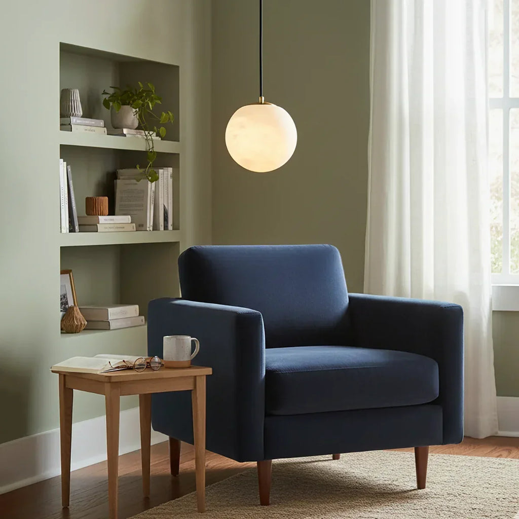 Nordic Style Spherical Alabaster Pendant Light | wildoxy