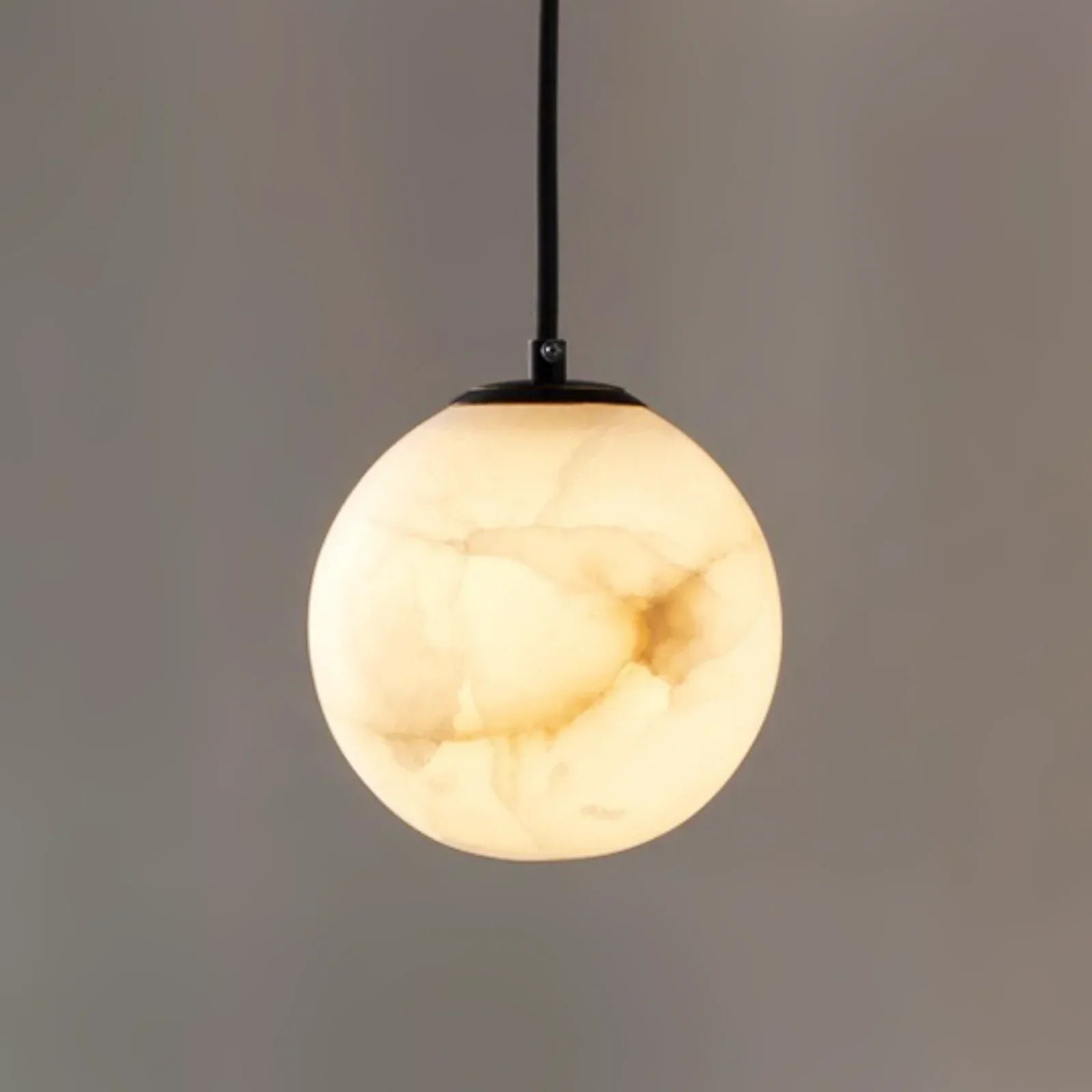 Nordic Style Spherical Alabaster Pendant Light | wildoxy