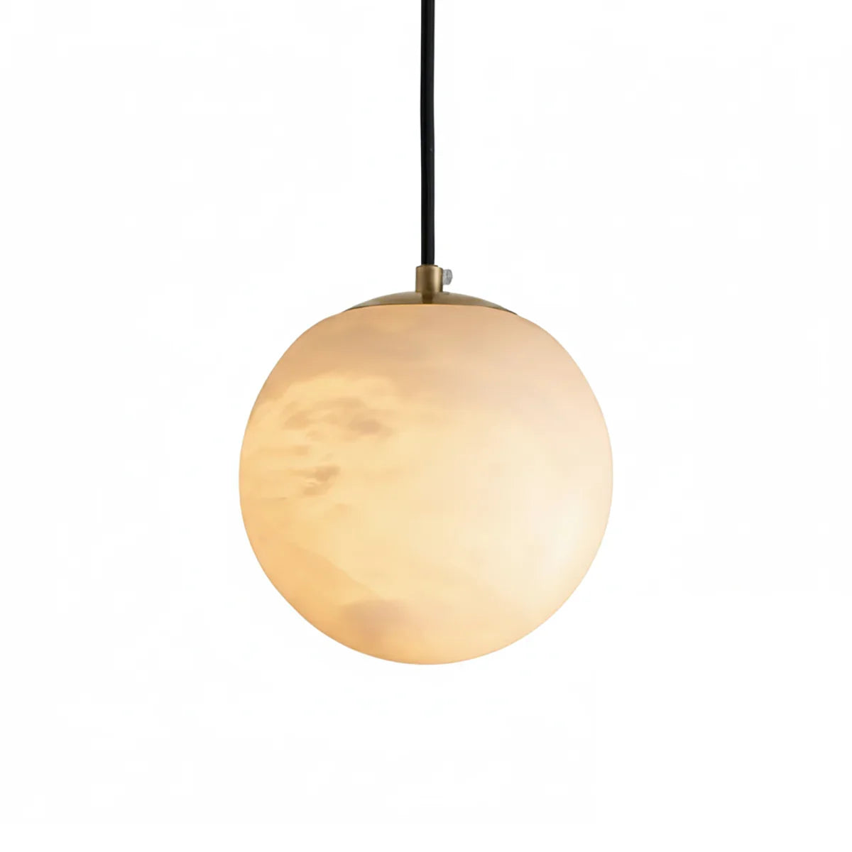 Nordic Style Spherical Alabaster Pendant Light | wildoxy