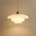 Ribbed Clear Glass Shade Antique-Inspired Pendant Light