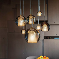 Nordic Glass Pendant Light — Minimalist Design, Soft Glow