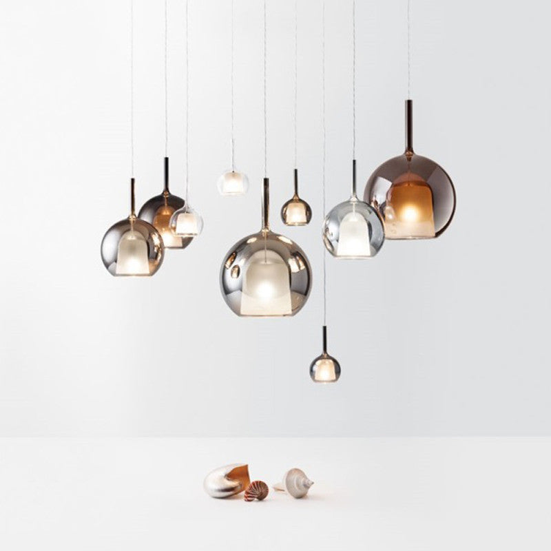 Nordic Glass Pendant Light — Minimalist Design, Soft Glow