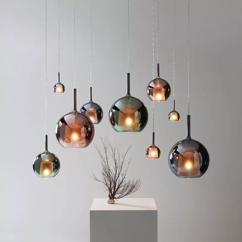 Nordic Glass Pendant Light — Minimalist Design, Soft Glow