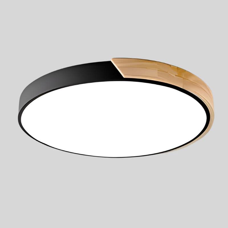 LumenNest Nordic Wooden LED Ceiling Luminaire — Gingerbread Silhouette Design