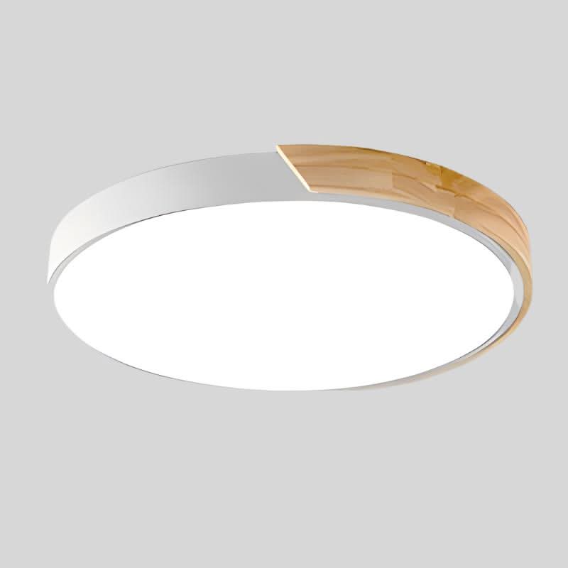 LumenNest Nordic Wooden LED Ceiling Luminaire — Gingerbread Silhouette Design