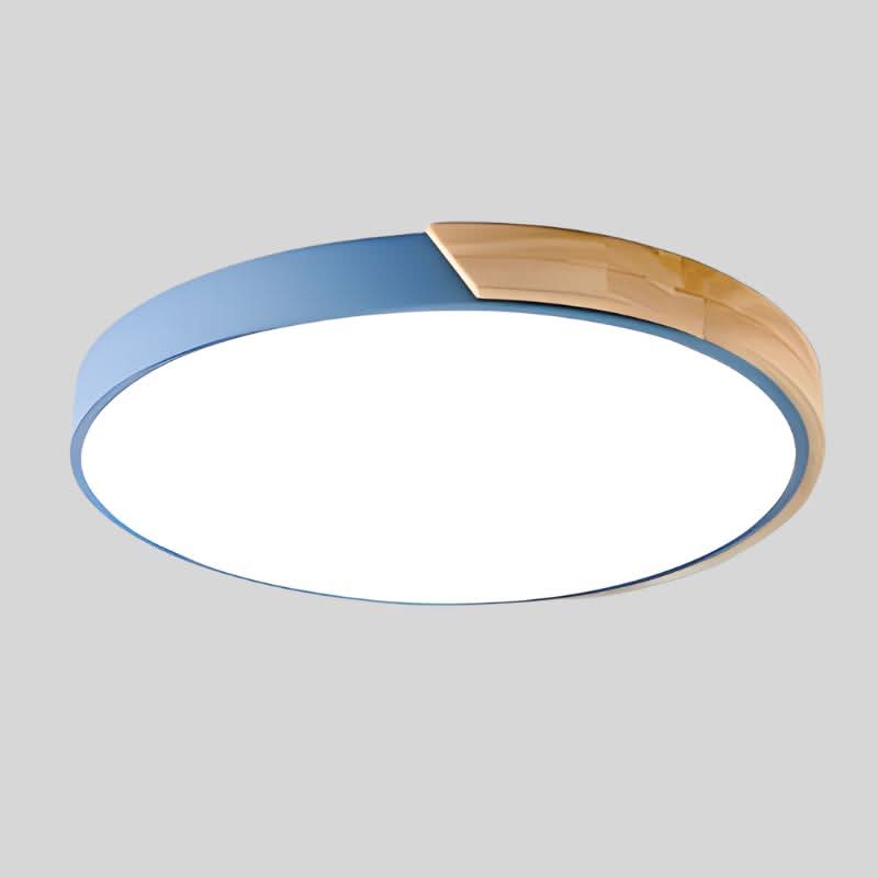 LumenNest Nordic Wooden LED Ceiling Luminaire — Gingerbread Silhouette Design