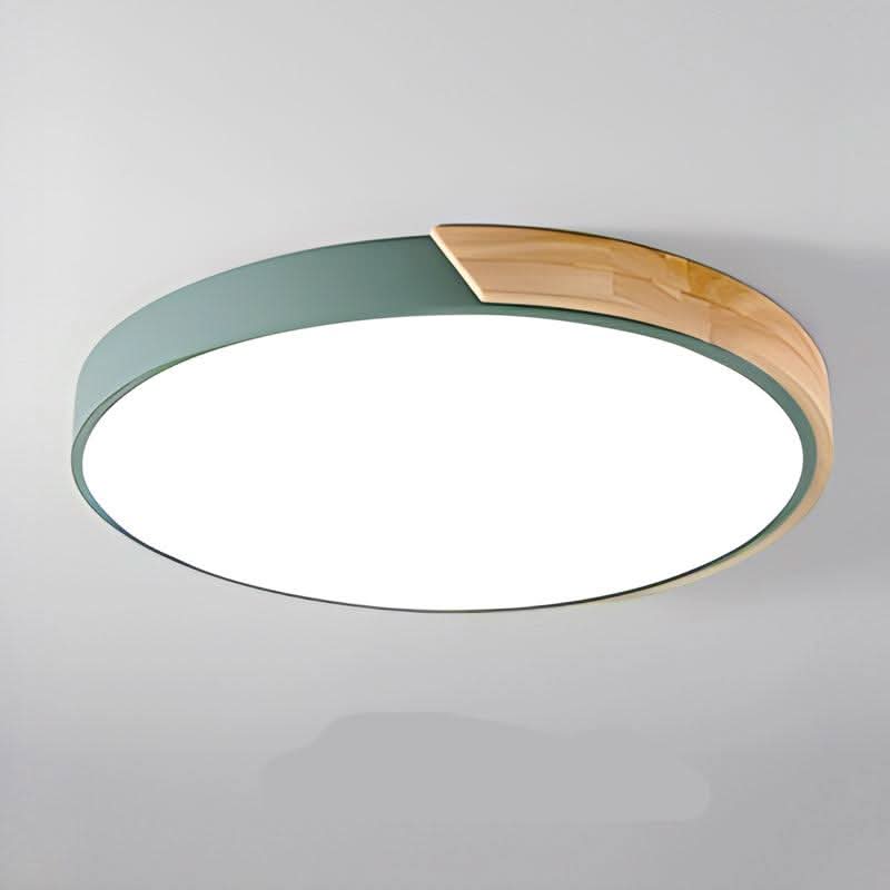 LumenNest Nordic Wooden LED Ceiling Luminaire — Gingerbread Silhouette Design