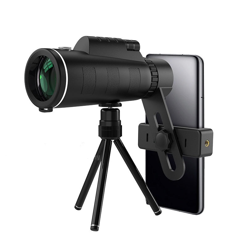 500X HD-monokulärt teleskop med zoom, kompakt tubkikare
