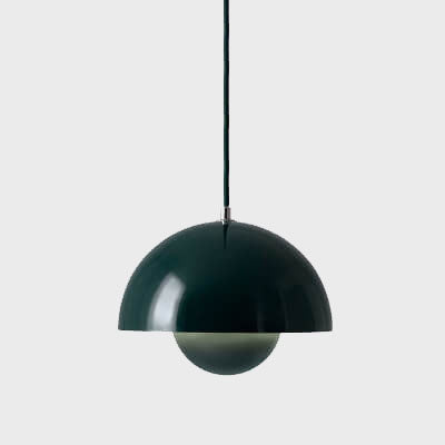 Lampă suspendată semicirculară scandinavă din metal, cu 1 bec