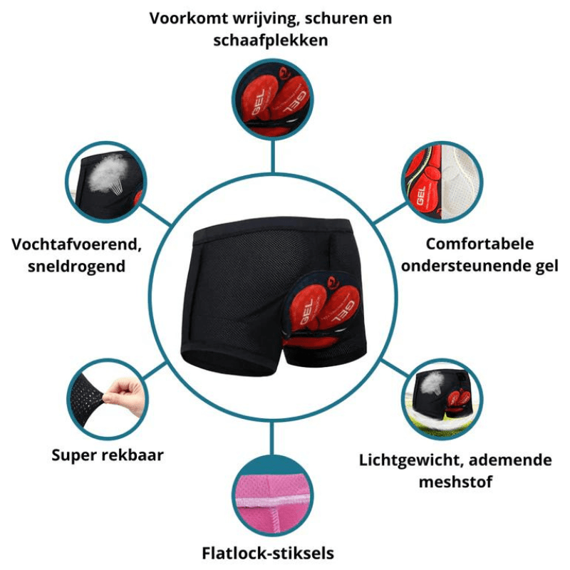 Comfortable 3D Gel Padded Cycling Shorts for Long Rides