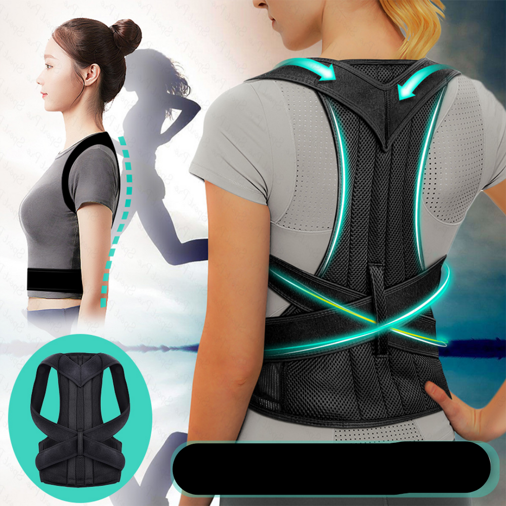 Ergonomiskt justerbart ventilerande hållningsstöd — unisex